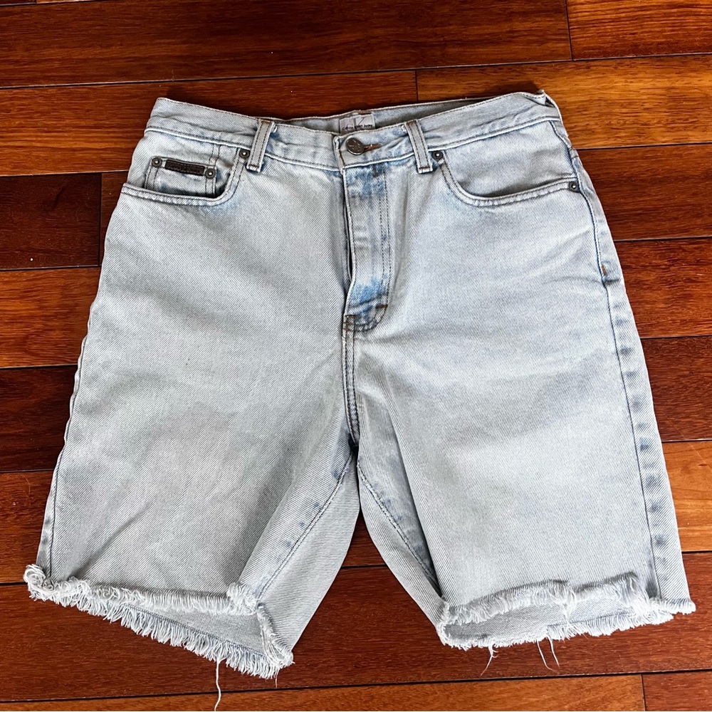 CALVIN KLEIN VINTAGE HIGHWAISTED JEAN SHORTS Sz 10